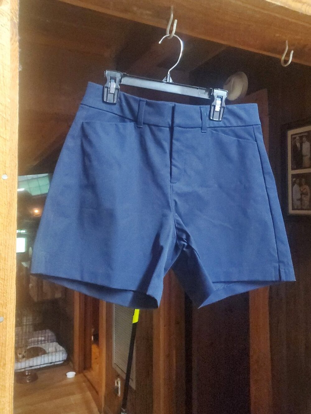 NWOT Old Navy Solid Navy Blue Chino Pixie Shorts